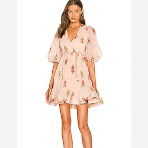 NWT zimmermann pleated floral dress AU0